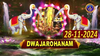 Dwajarohanam || Sri Padmavati Ammavari Brahmotsavam 2024 || Tiruchanoor || SVBC2 Tamil || 28-11-2024