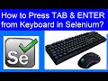 How to use Keyboard Keys in Selenium Webdriver?