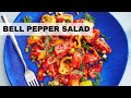 How To Make Tomato And Bell Pepper Salad! (Easy, Healthy Salad Recipe)