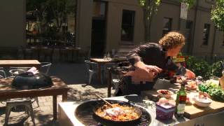 Heat Beads® Good Chef Bad Chef Grilled Seafood Paella BBQ recipe