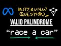 Valid Palindrome - LeetCode 125 - JavaScript