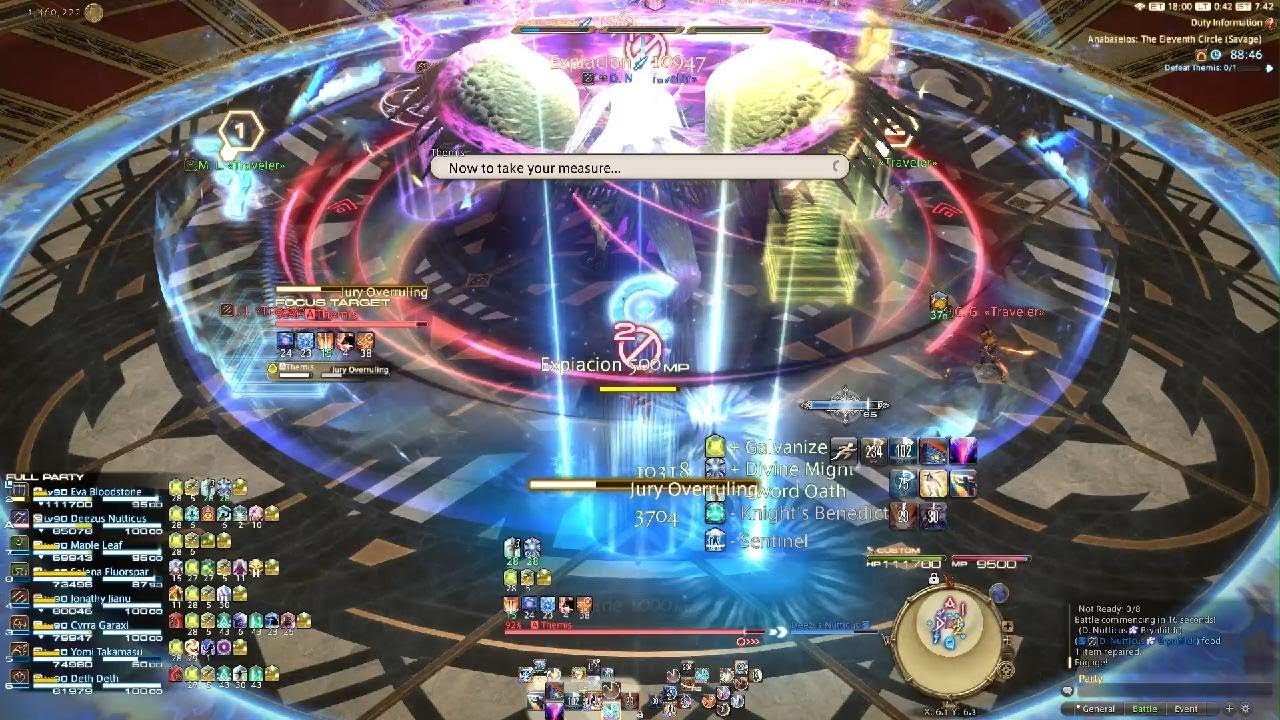 Ffxiv P11s 1st Clear Pld Pov Youtube