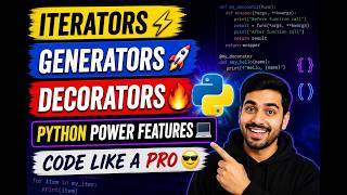 Iterators & Generators, Decorators in Python | Complete Python Tutorial for Beginners to Advanced 🚀