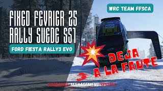 WRC TEAM FFSCA : Déjà à la FAUTE en Suède FIXED 💥 (SS1)