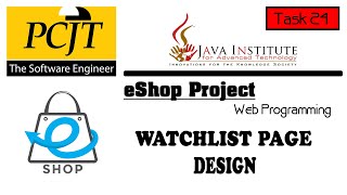 Web Project Task 24 | Java Institute | 1st Year | eShop @Java Institute for Advanced Technology