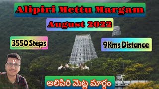 Alipiri  Mettu Margam|| అలిపిరి మెట్ల మార్గం||August 2022||Tirumala Tirupati Latest Update #tirumala