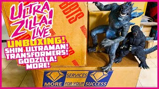 ULTRAZILLA LIVE! UNBOXING! GODZILLA, SHIN ULTRAMAN, TRANSFORMERS, AND MORE!