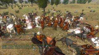 Mount \u0026 Blade Warband tactics: Infantry VS Cavalry