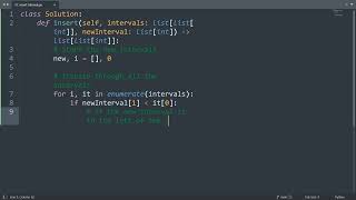 Leetcode 57. Insert Interval in Python | Python Leetcode | Python Coding Tutorial | Python Code ASMR