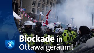 Kanada: Polizei räumt Trucker-Blockade in Ottawa