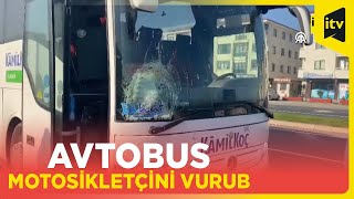 Avtobusun vurduğu motosikletçi ölüb | Düzcə, Türkiyə