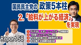 国民民主党の政策をわかりやすく解説!　②給料が上がる経済を実現【国民民主党の政策5本柱】【はまぐち誠週刊レポート58 2021年10月18日】