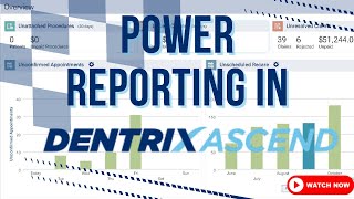 Dentrix Ascend Power Reporting For Beginners Dental Office Manager Tutorial