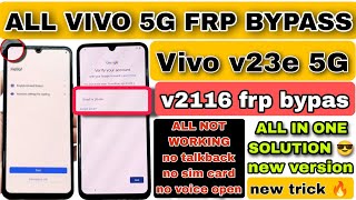 Vivo V23e 5G FRP Bypass | New Solution | Vivo V23e 5G Google Account Bypass Without Pc |