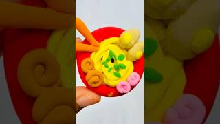 Making noodles with clay 🍜 #foryou #noodles #clay #craftvideos #shorts