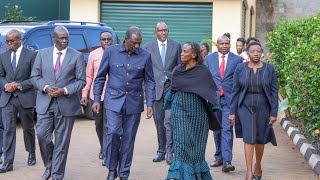 See How President Ruto Arrived at the Nairobi Residence of Late Gen. Francis Ogolla!
