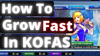 How To Grow In KOF All Star | KOFAS For Beginners | Part 1