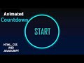 Create Stunning Animated Countdown Timer with HTML, CSS, and JavaScript | Step-by-Step Tutorial