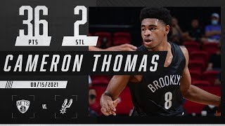 Cameron Thomas drops Summer League-high 36 PTS in Nets' W vs. Spurs 🔥