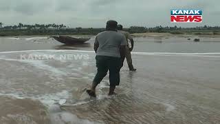 Puri: Again Sea Crossed The Shore In Astaranga, Panic Situation Between Locals