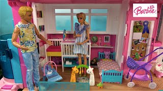 Barbie and Ken are Making New Room for Baby in Barbie Dream House and Chelsea is Helping Ep. 3