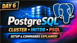 📚PostgreSQL Tutorial 📄Day 6 | 🔎 Cluster Configuration, initdb & 🎯psql Utility Explained 📈#postgresql