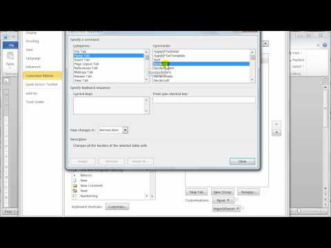 Microsoft Word 2010 Disable Keyboard short cuts Microsoft Word 2010 Disable Keyboard short cuts