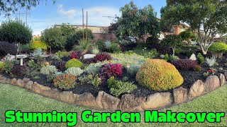 Stunning Front Yard Transformation | Black Mulch for Maximum Curb Appeal & Garden Makeover