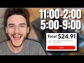 Working Only BEST Times for DoorDash & Uber Eats