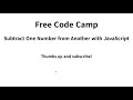 Subtract One Number from Another with JavaScript