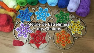 Móbile de Estrelinhas dos Chakras