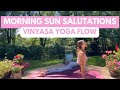 8 Min Morning Sun Salutations Vinyasa Yoga Flow | Beginner Friendly