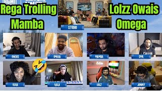 Rega Trolling Mamba \u0026 Everyone Fun Segment With Jonathan, lolzz, Omega Owais🤣 | Must Watch🚀