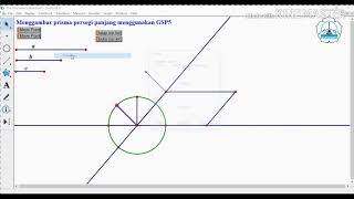 Menggambar prisma persegi menggunakan aplikasi Geometer's sketchpad