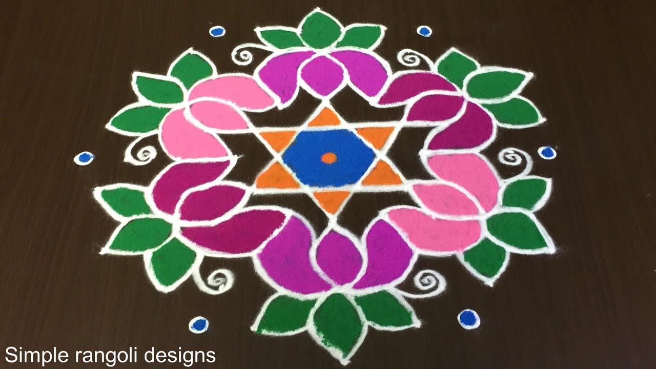 Flower Rangoli Muggulu Designs At Andy Summer Blog