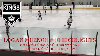 Springfield Kings Logan Muench #10 Highlights Gateway Hockey Tournament in St. Louis Missouri