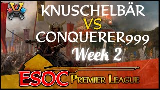 [AoE3] (NN) Knuschelbär vs (MDS) Conquerer999 − Week 2 − The ESOC Premier League