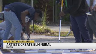 Artists create BLM mural in Union