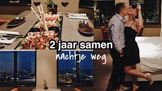 2 jaar samen: nachtje weg (hotel, sushi en bubbelbad)