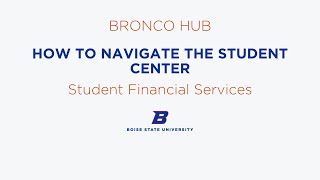 How to Navigate the Student Center