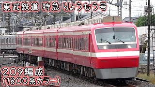 東武鉄道 特急りょうもう11号 羽生通過