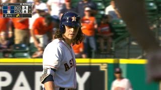 BOS@HOU: Rasmus delivers Astros' fourth double of 8th