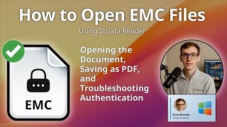 How to Open EMC Files (Striata Reader)