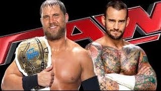 WWE RAW CM Punk vs Curtis Axel FULL MATCH