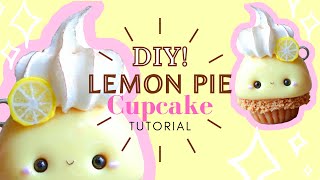 DIY CUTE Lemon Pie Cupcake! || Polymer Clay Tutorial