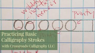 Practicing Basic Calligraphy Strokes
