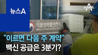 “이르면 다음 주 화이자·얀센 계약”…백신 공급은 3분기? | 뉴스A