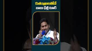 కుతంత్రాలతోనే బాబు ఢిల్లీ టూర్ | #cmjagan Comments on #chandrababu Delhi Tour #shorts #10tv