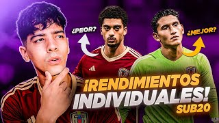 🇻🇪 ¿QUIÉN DE LA SUB20 TIENE NIVEL SELECCIÓN? | Analizamos los rendimientos individuales | RedWine