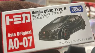 トミカ開封動画　Vol.579 アジア限定　ホンダ　シビックタイプR